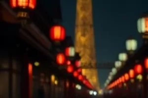 《最后一班巴士》剧照，夜路车灯照亮空旷的站牌