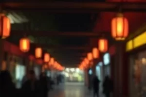 《旧书店的午后》剧照，木质书架间透进的一束斜阳